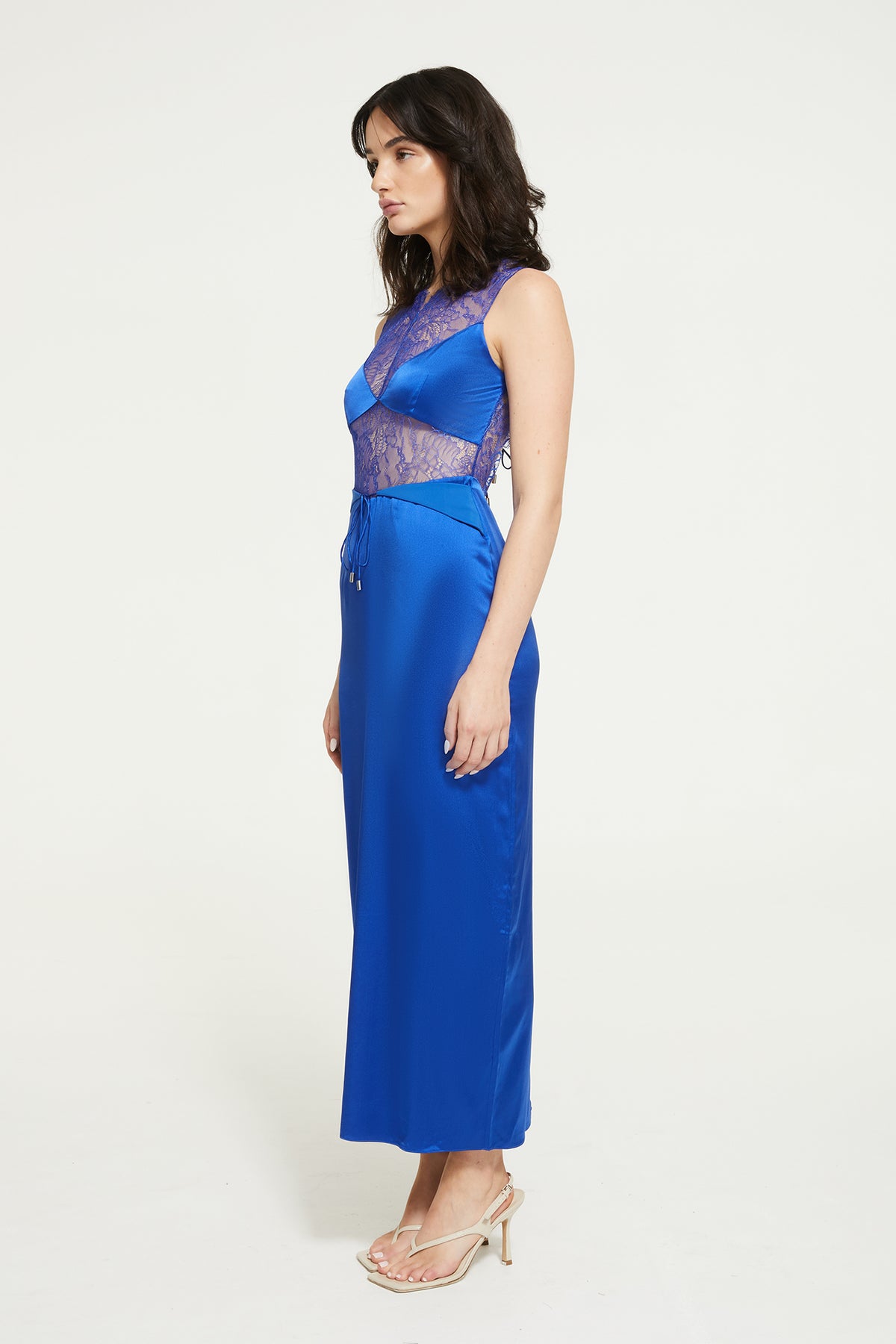 The Amour Midi Dress in Ultra Blue from Ginia RTW