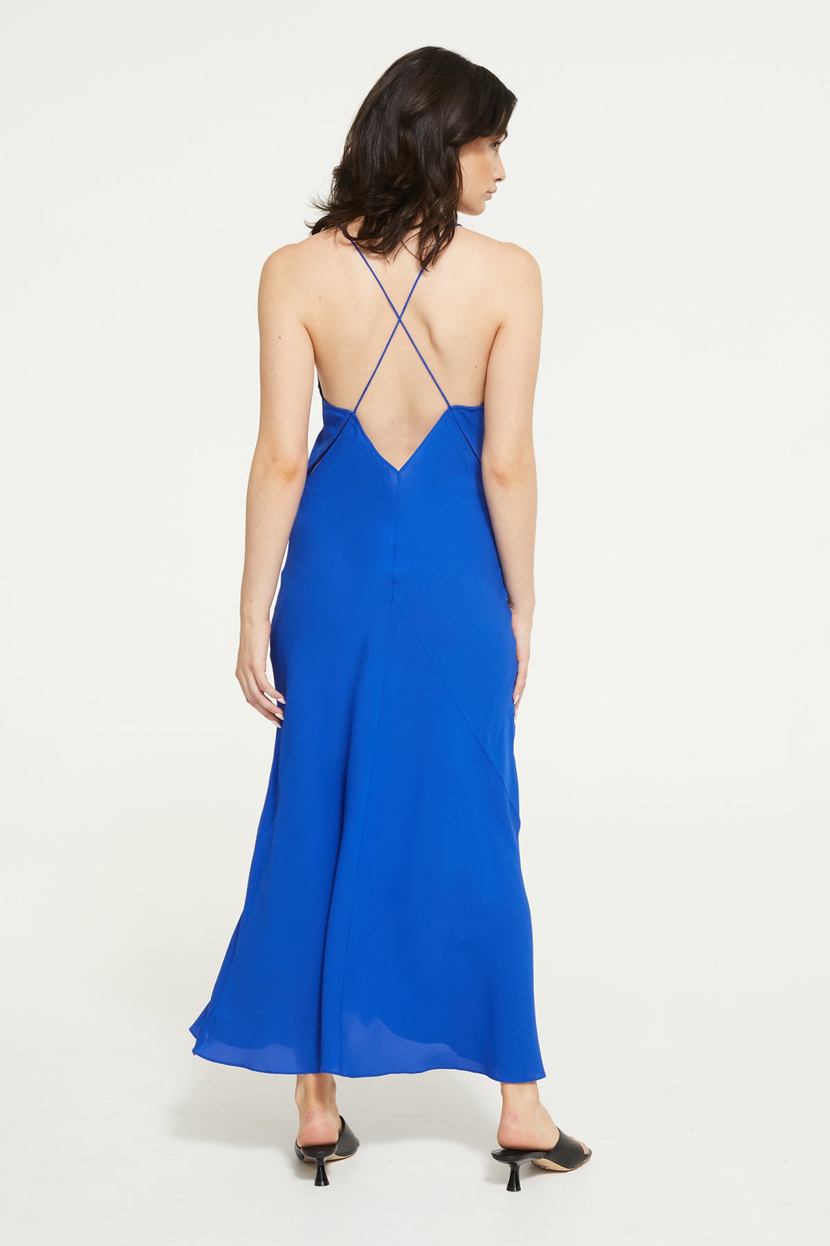The Rio Dress in Ultra Blue by Ginia RTW