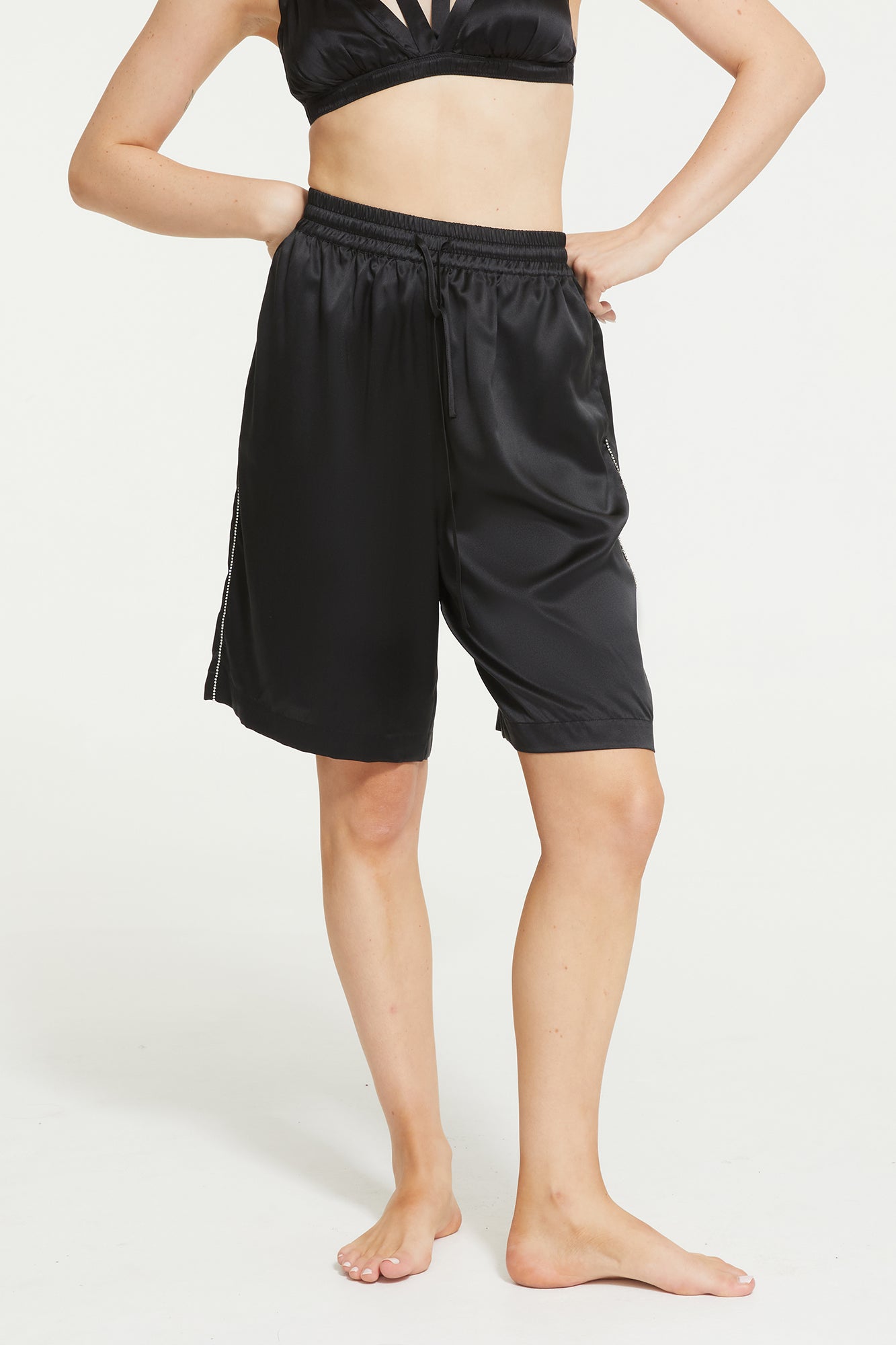 The Tom Boy Short in Black by Ginia