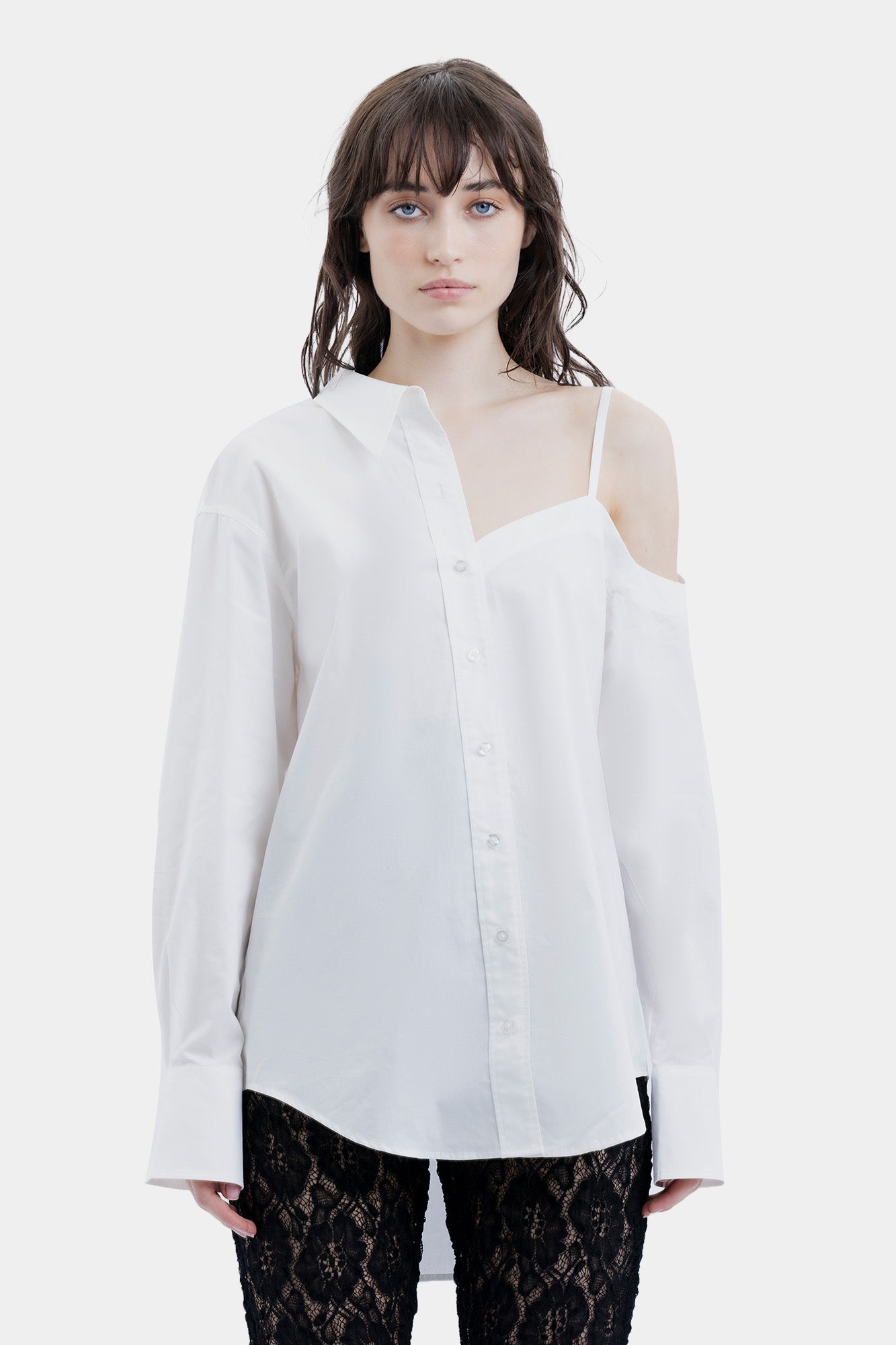 The Drop Shoulder Shirt By GINIA In White