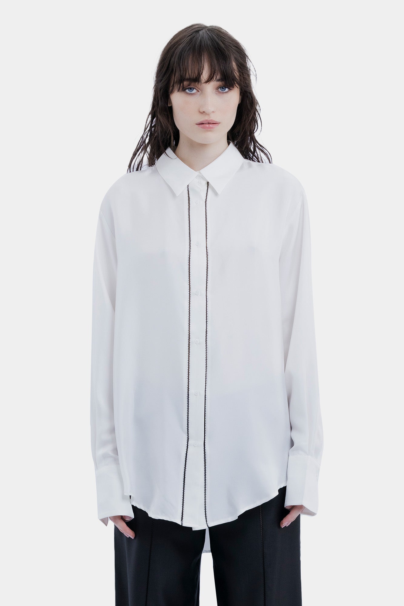 The Ladder Shirt By GINIA In White