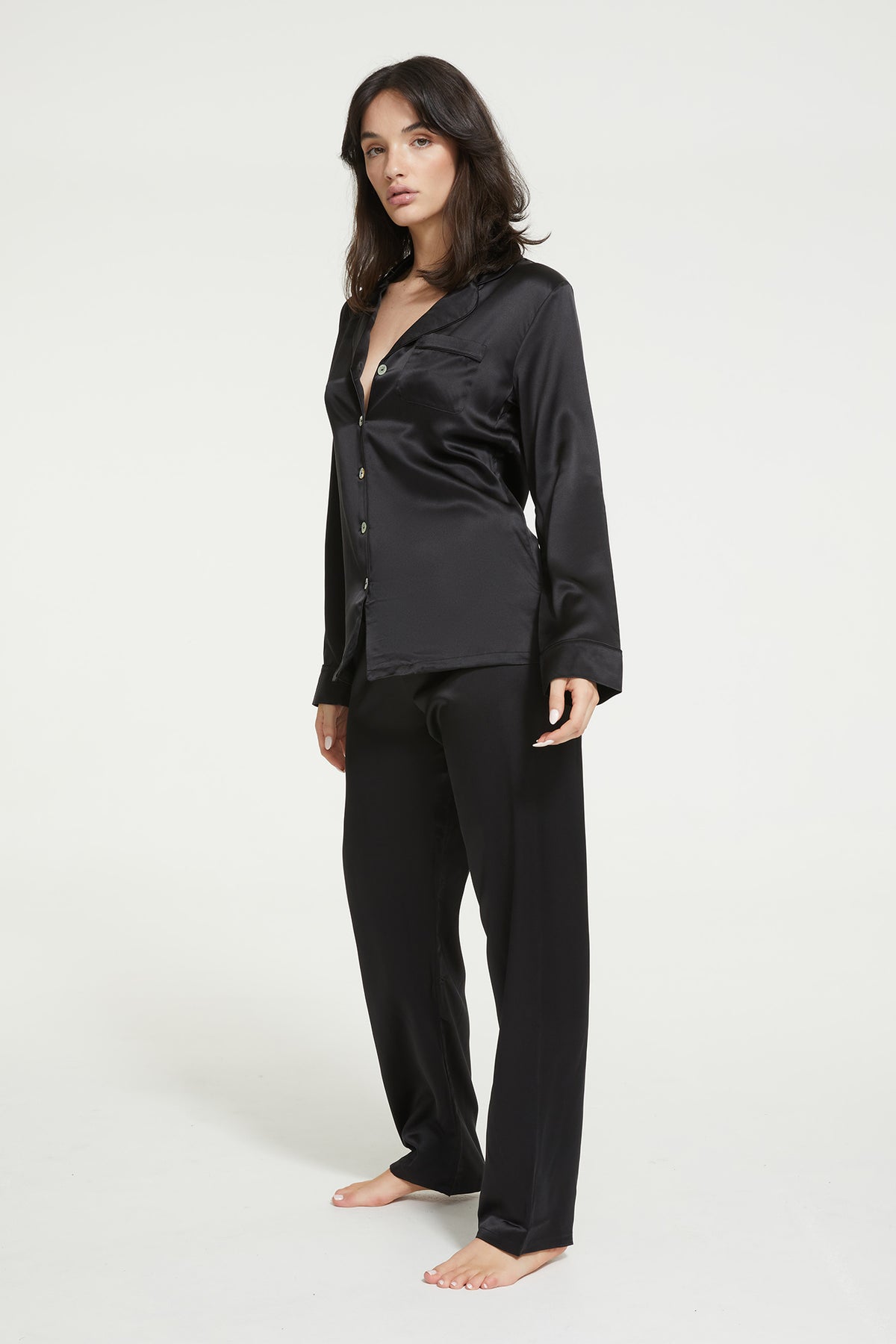 The Fine Finishes Pyjama By GINIA In Black