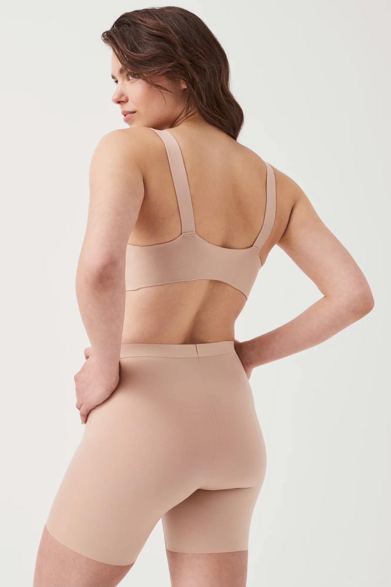 The Thinstincts 2.0 Girlshort By Spanx In Champagne Beige - GINIA