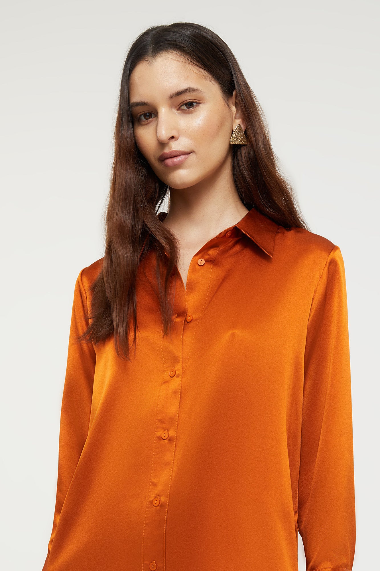 Shirt in Sunset 19 Momme Silk | GINIA RTW